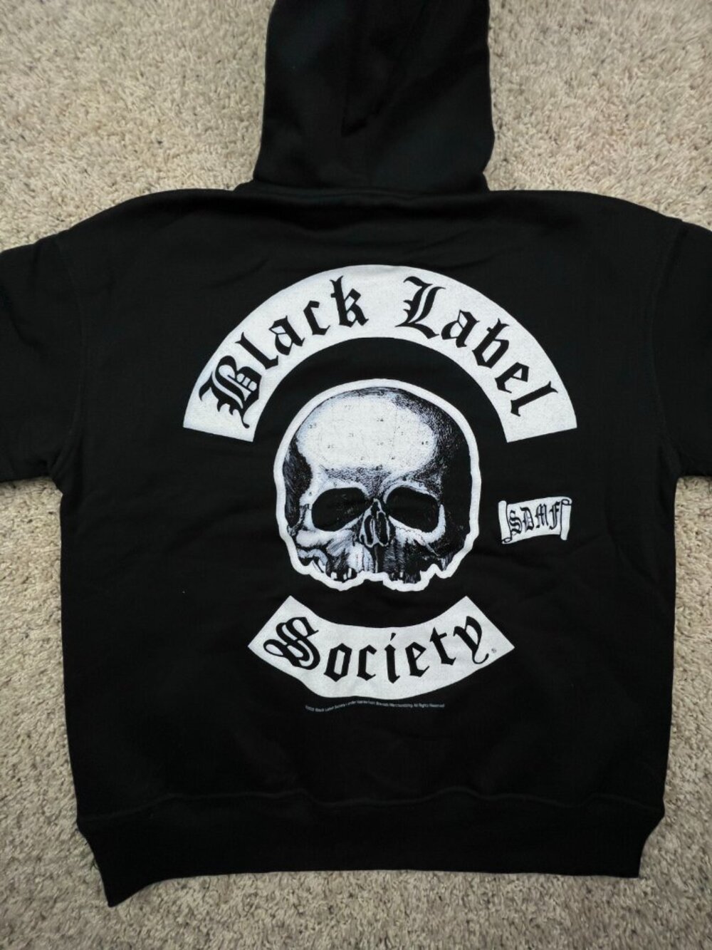 VINTAGE DEADSTOCK 2003 BLACK LABEL SOCIETY BLS HOODIE SWEATSHIRT BRAVADO SDMF